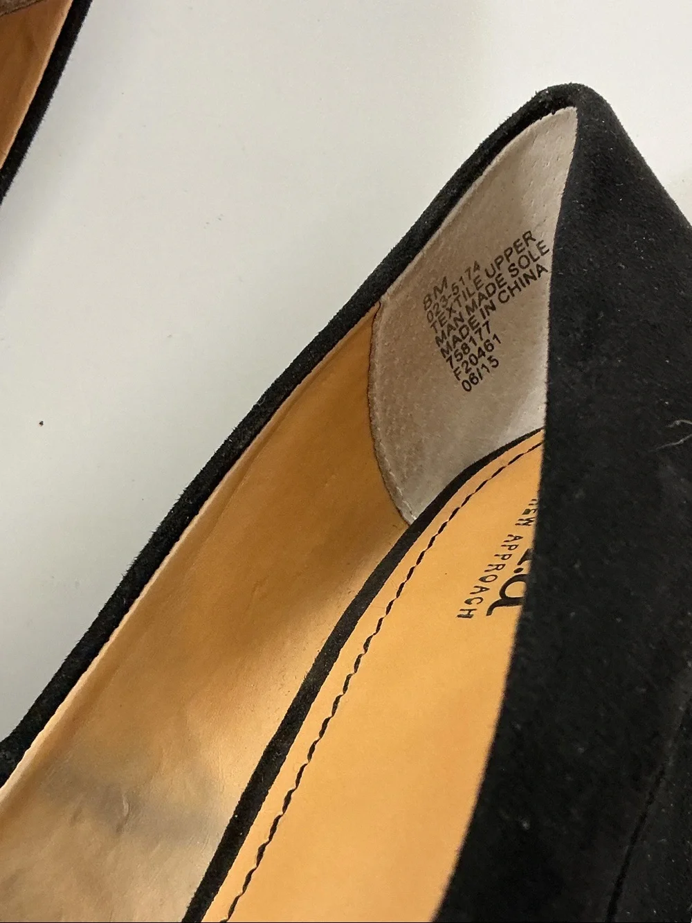 a.n.a Black Suede 3” Wedge Pump